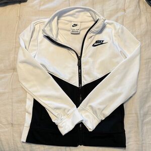 Nike Kids Black and White Bomber Jacket